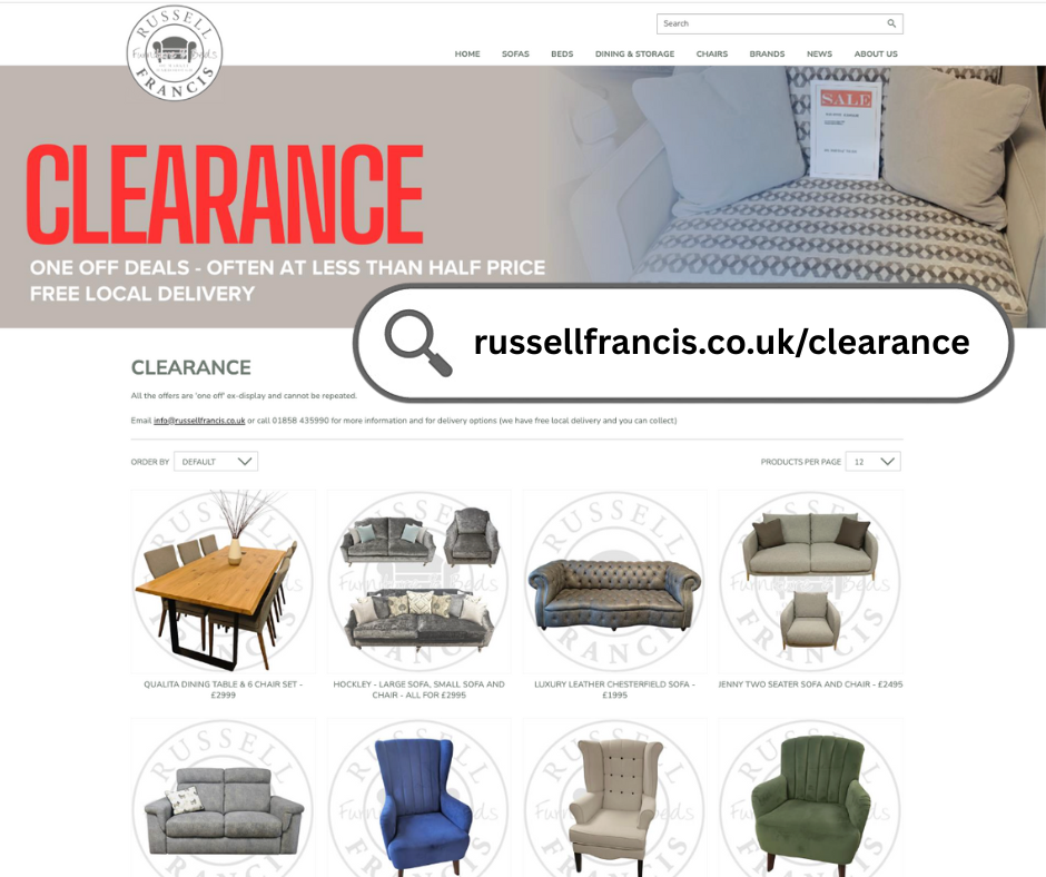 Clearance Section Re-Designed and Re-Stocked