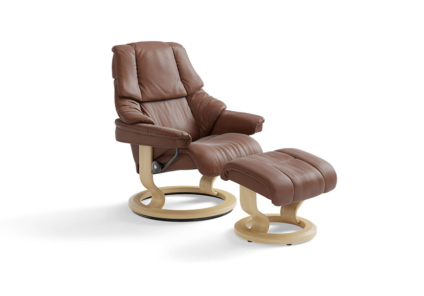 STRESSLESS RENO CHAIR PALOMA COPPER LEATHER