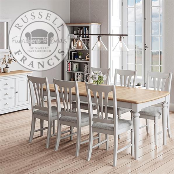 LYNTON GREY WOODEN PAINTED DINING FURNITURE