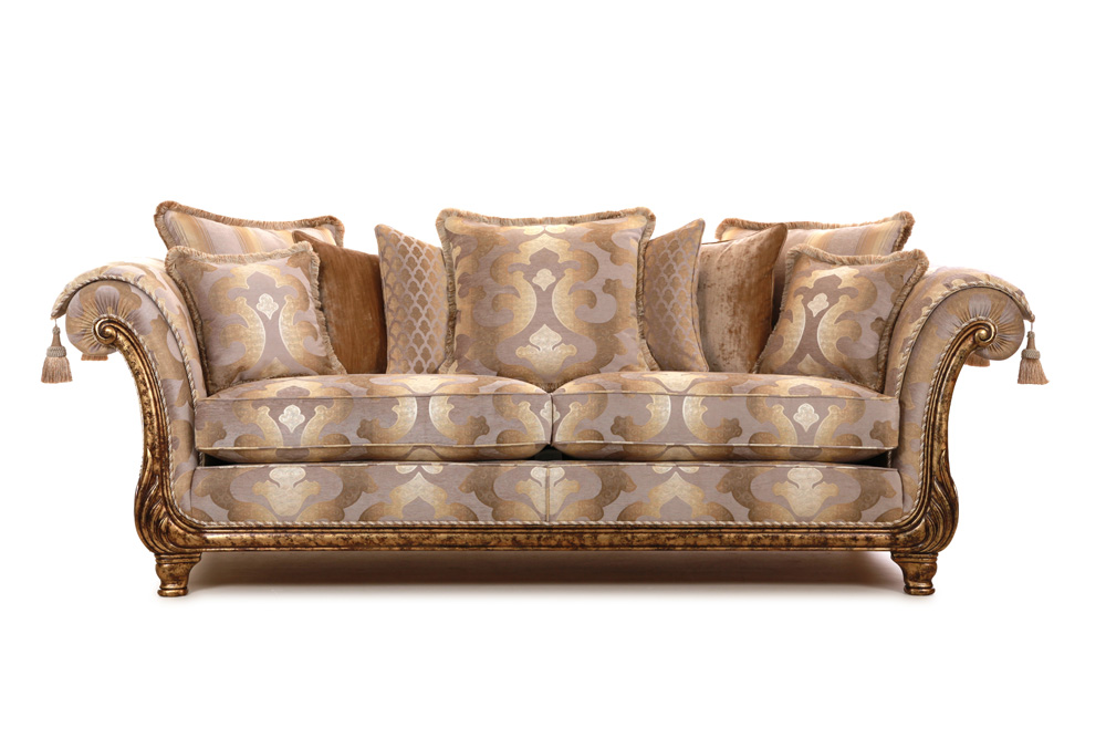 DAVID GASCOIGNE VICTORIA SOFA FRONT VIEW CUSHION BACK