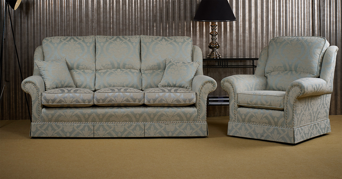 HAMILTON SOFA AND CHAIR WITH SKIRT