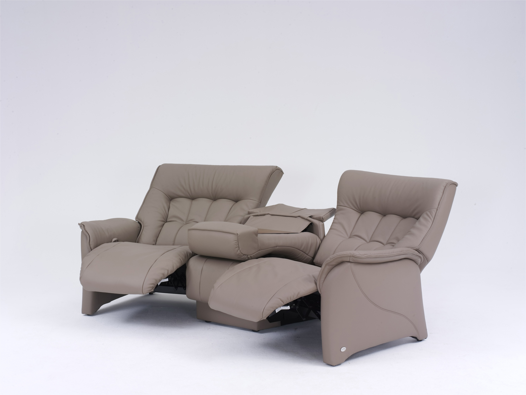 HIMOLLA RHINE 3 SEATER SOFA WITH 2 SEATS RECLINED