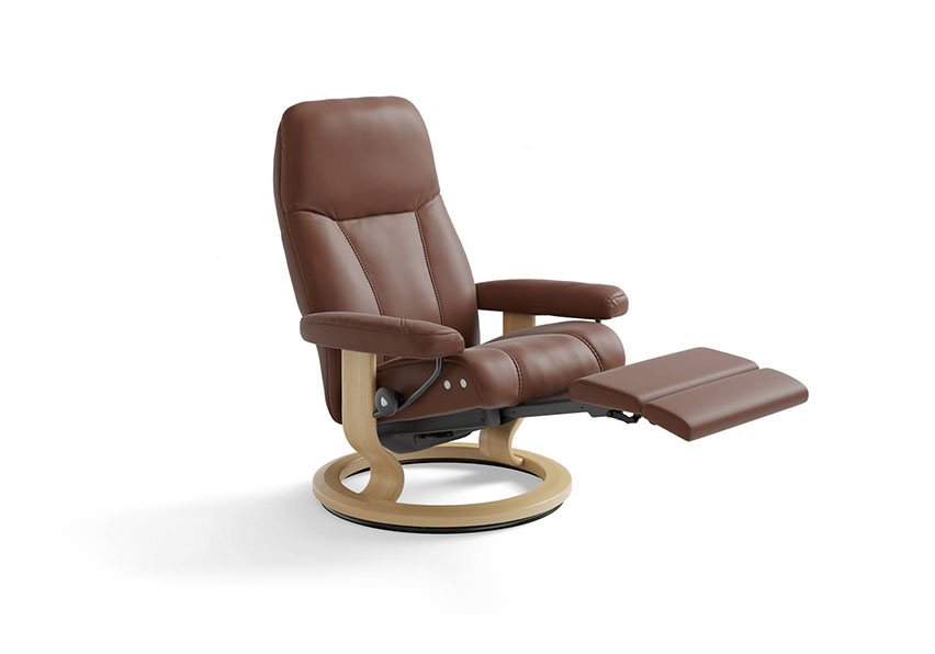 STRESSLESS CONSUL CHAIR FOOT REST ELEVATED