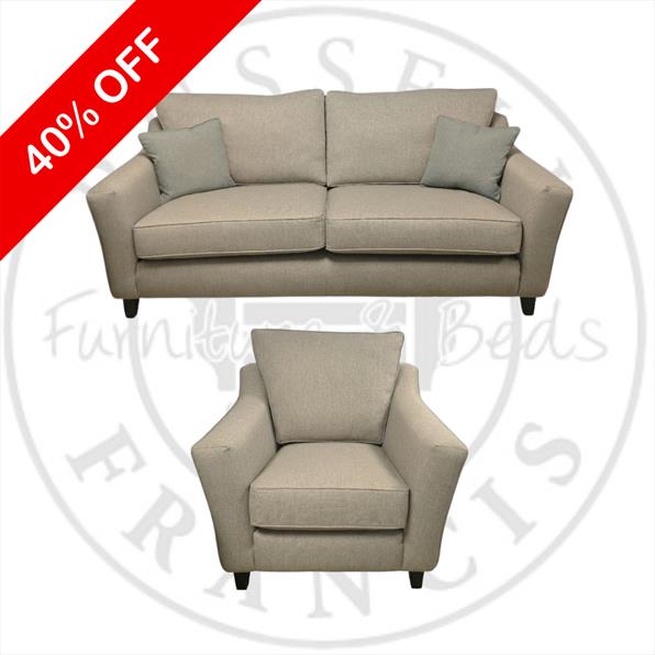 BURNHAM LARGE SOFA & CHAIR - EX DISPLAY - £2499