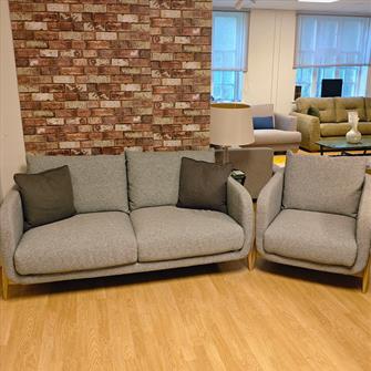 JENNY TWO SEATER SOFA AND CHAIR - £2495