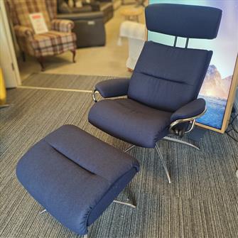STRESSLESS TOKYO CHAIR AND FOOTSTOOL - £1599