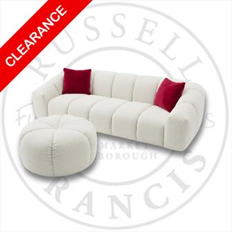 GENEVA GALA 3 SEATER SOFA & FOOTSTOOL - £1500