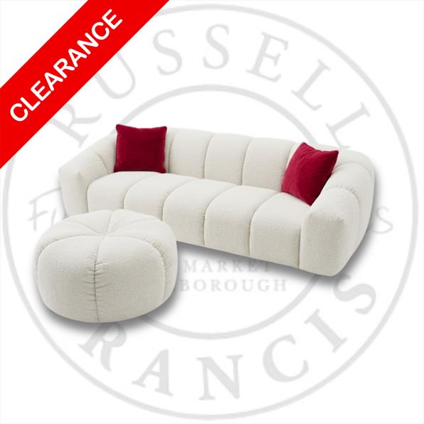 GENEVA GALA 3 SEATER SOFA & FOOTSTOOL - £1500