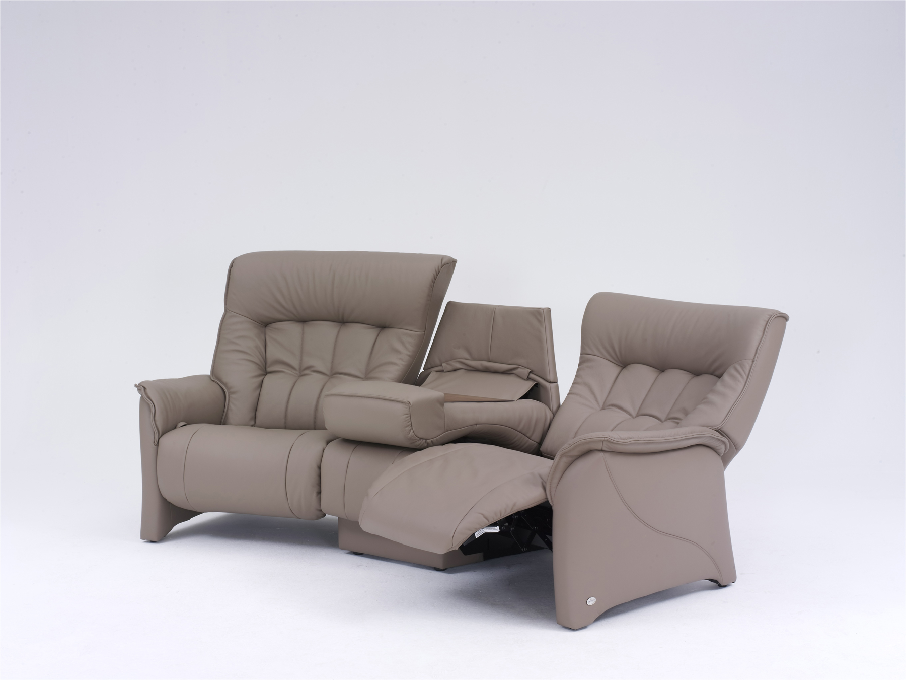 HIMOLLA RHINE SOFA ONE SEAT RECLINED MIDDLE SEAT ADJUSTED