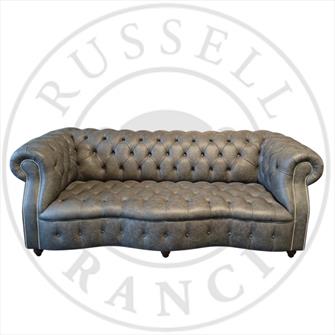 LUXURY LEATHER CHESTERFIELD SOFA - £1995