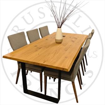 QUALITA DINING TABLE & 6 CHAIR SET - £2999